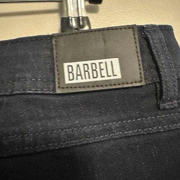 Barbell Apparel Straight Athletic Fit Dark Wash Stretch Denim Blue Jeans Mens 34 - Picture 3 of 9